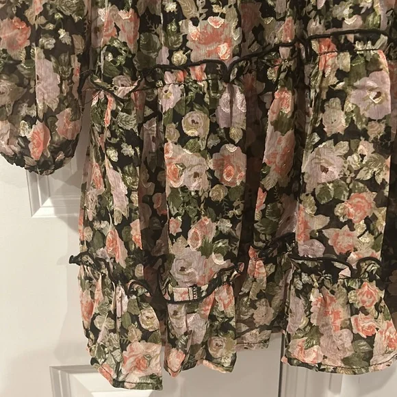 All in Favor | NWT Floral Long Sleeve Mini Dress - Picture 2 of 7